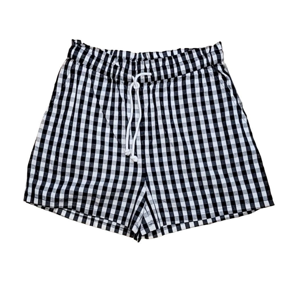 NWT Abound Gingham Shorts Size‎ X-Small Black White